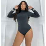 Body Gola Alta Manga Longa Básico - Imagem 3